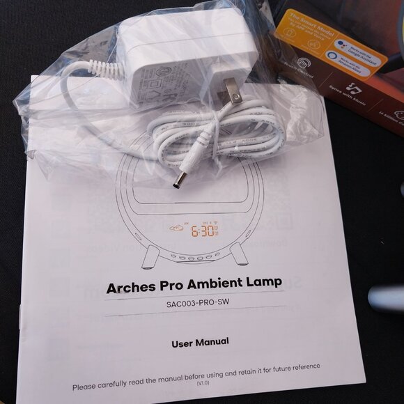 Dekala Arches Deluxe Sunrise Alarm Clock, alexa. New in open box - Picture 8 of 8